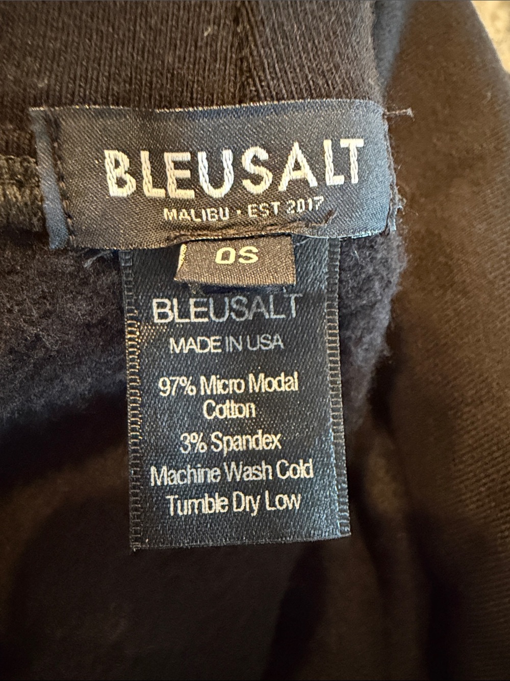 Bleusalt The Jillian Poncho Hooded Black One Size - Picture 6 of 6